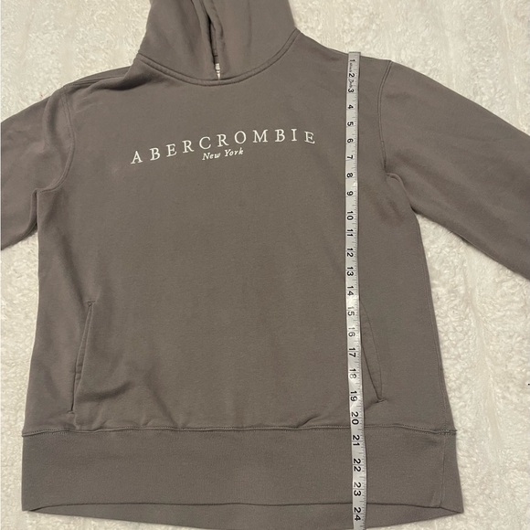 Abercrombie & Fitch Men's Charcoal Hoodie - Picture 7 of 9